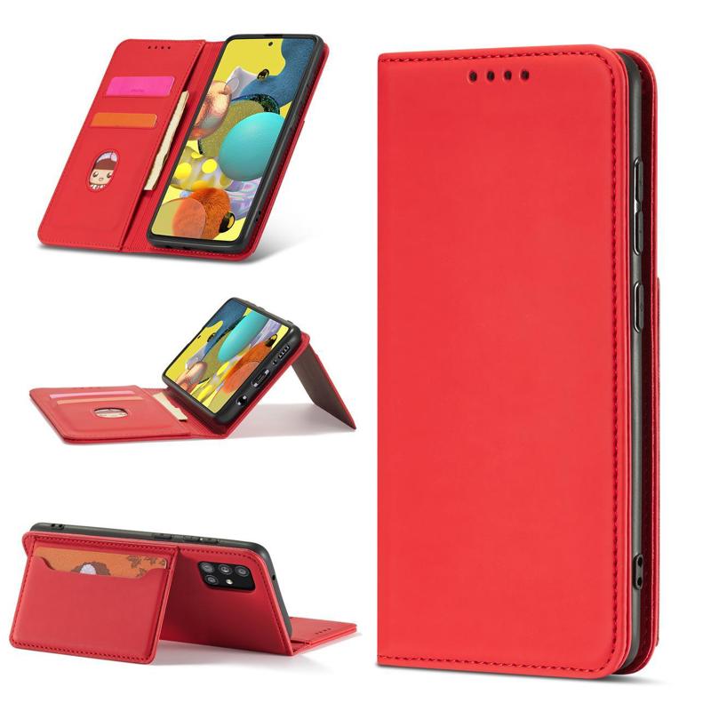 Wallet Card Holder Book Case (Samsung Galaxy A53 5G) red