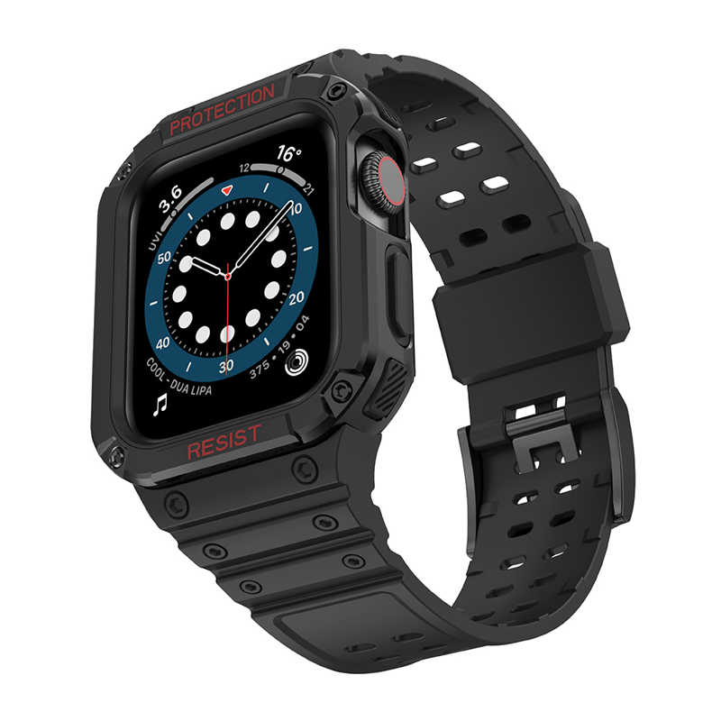 Armored Case with Band (Apple Watch All Models) (42/44/45mm) black
