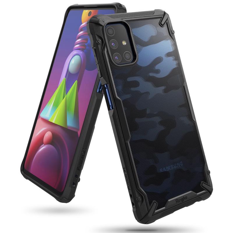 Ringke Fusion-X Camo Back Case (Samsung Galaxy M51) camo black (XDSG0043)