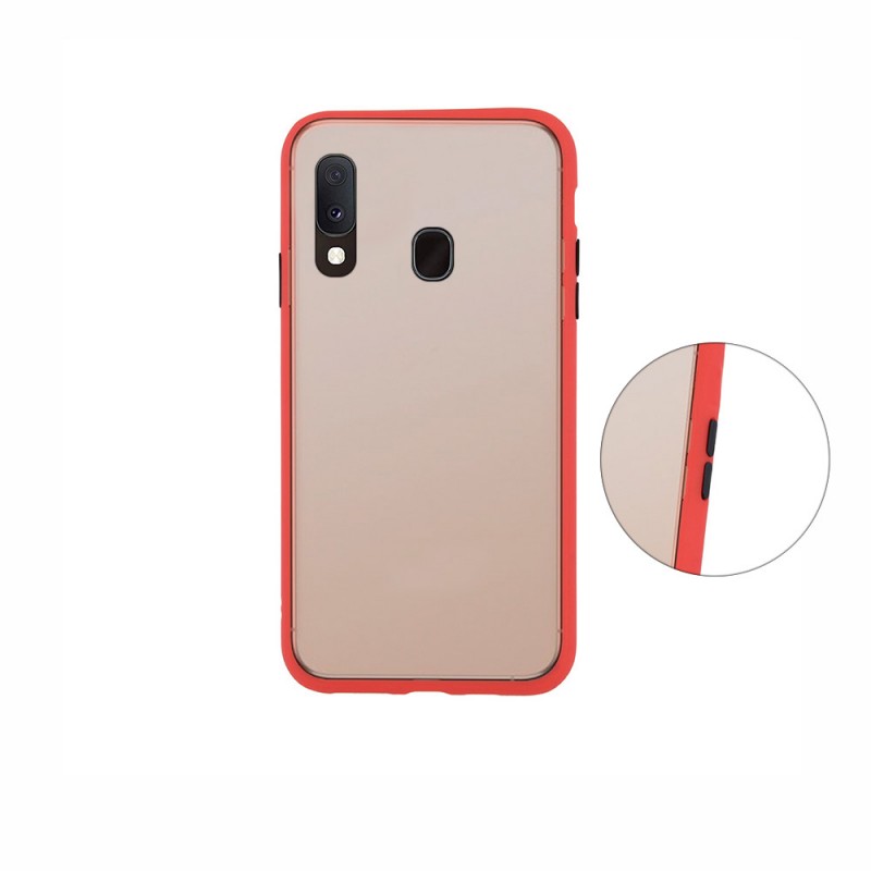 Colored Buttons Case Back Cover (Samsung Galaxy A20e) red