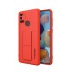 Wozinsky Kickstand Flexible Back Cover Case (Samsung Galaxy A21S) red
