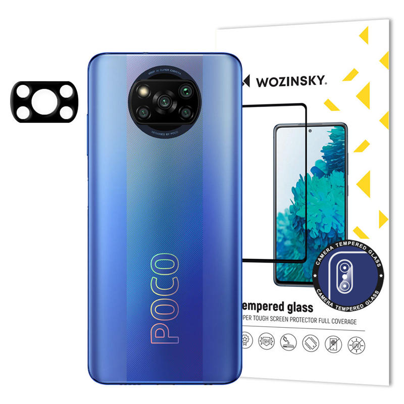 Wozinsky Full Camera Tempered Glass (Xiaomi Poco X3 NFC / X3 PRO) black