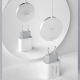 Dudao Kit 15W Aσύρματος Φορτιστής Qi + 20W Wall charger (MagSafe Compatible) white