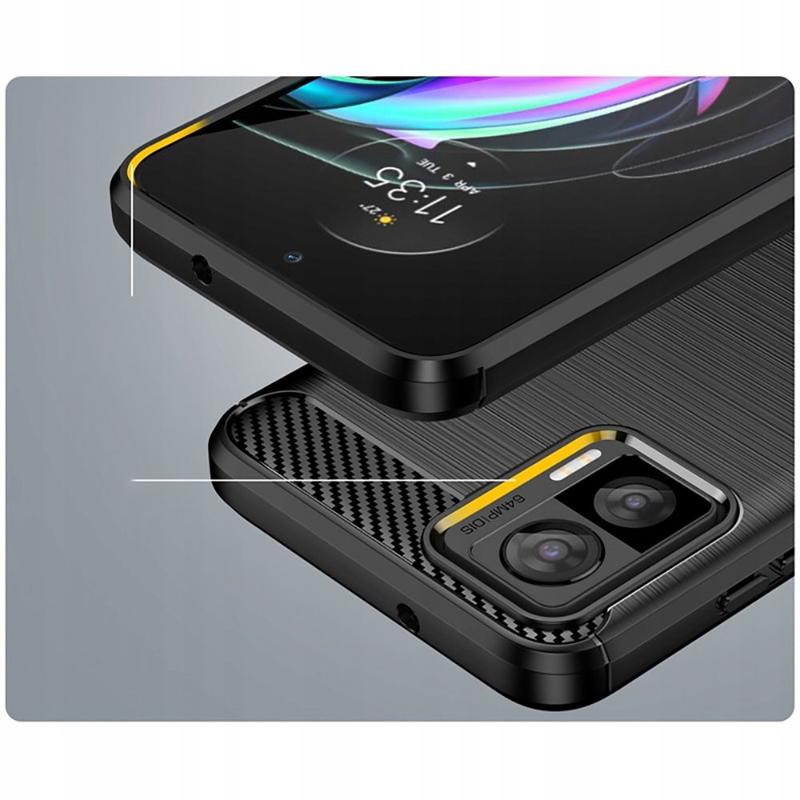 Tech-Protect Carbon Case Back Cover (Motorola Edge 30 Neo) black