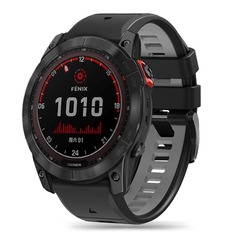 Tech-Protect IconBand Pro Λουράκι (Garmin Fenix 3/3HR - 5X/5X Plus - 6X/6X Pro - 7X) black-grey