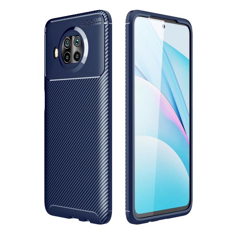 Carbon Fiber Case Back Cover (Xiaomi Mi 10T Lite) blue