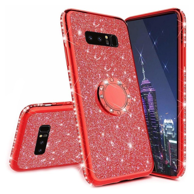Diamond Ring Case Back Cover (Xiaomi Redmi 8A) red