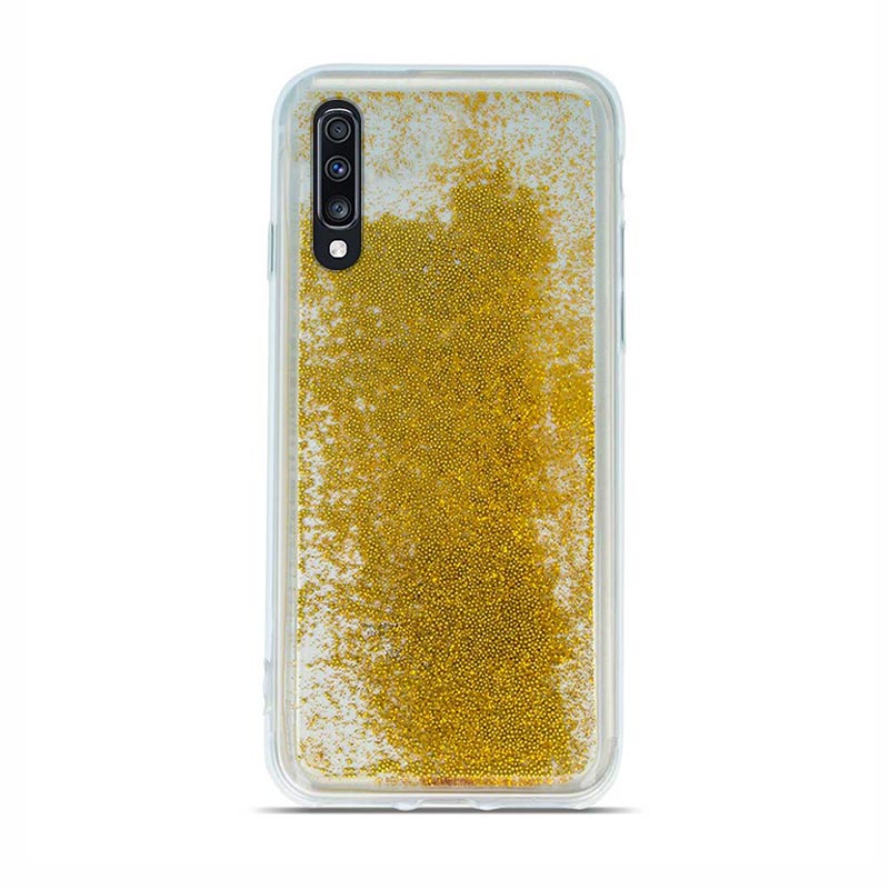 Liquid Pearl Armor Back Cover (Samsung Galaxy A7 2018) gold