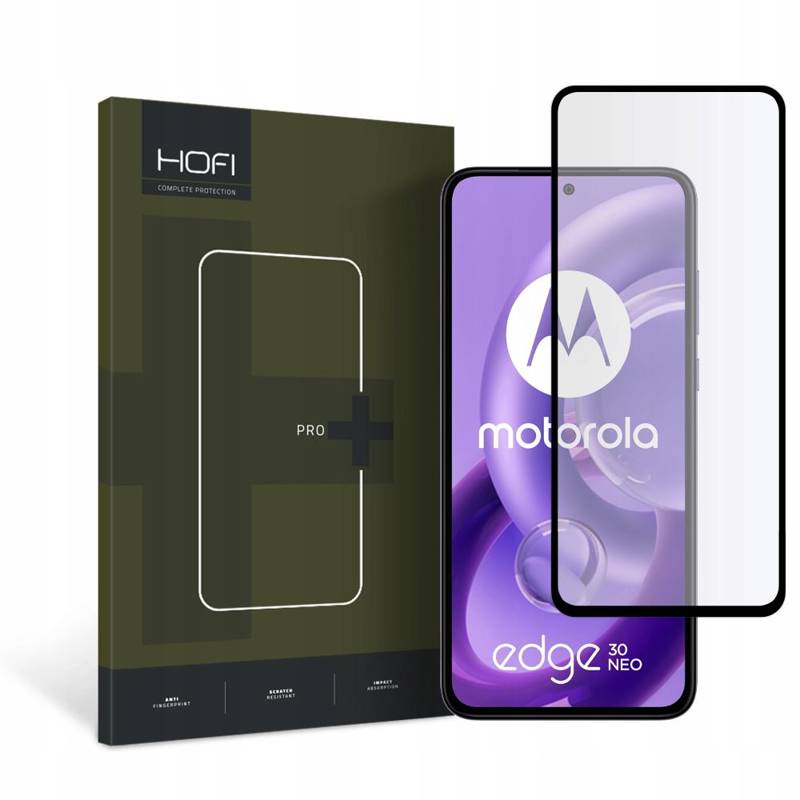 Hofi Tempered Glass Full Glue And Coveraged (Motorola Edge 30 Neo) black