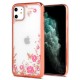 Bloomy Flower Case Back Cover (iPhone 12 / 12 Pro) rose gold