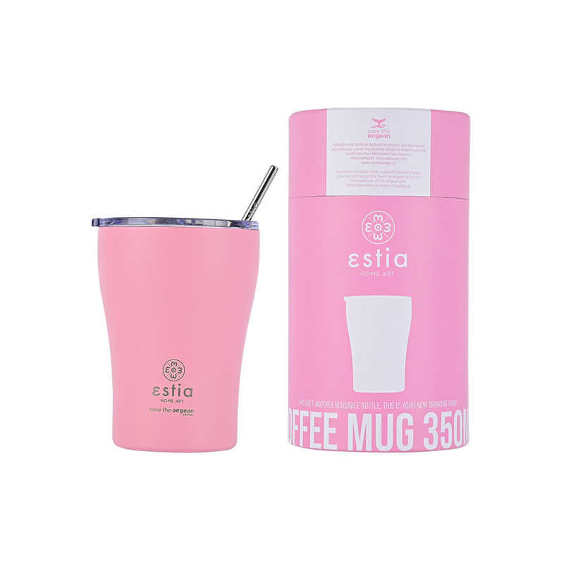 Estia Coffee Mug 350ml Save Τhe Aegean (Blossom Rose)