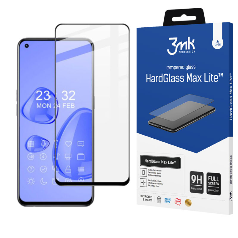 3MK HardGlass Max Lite Tempered Glass (Realme GT Master Edition) black