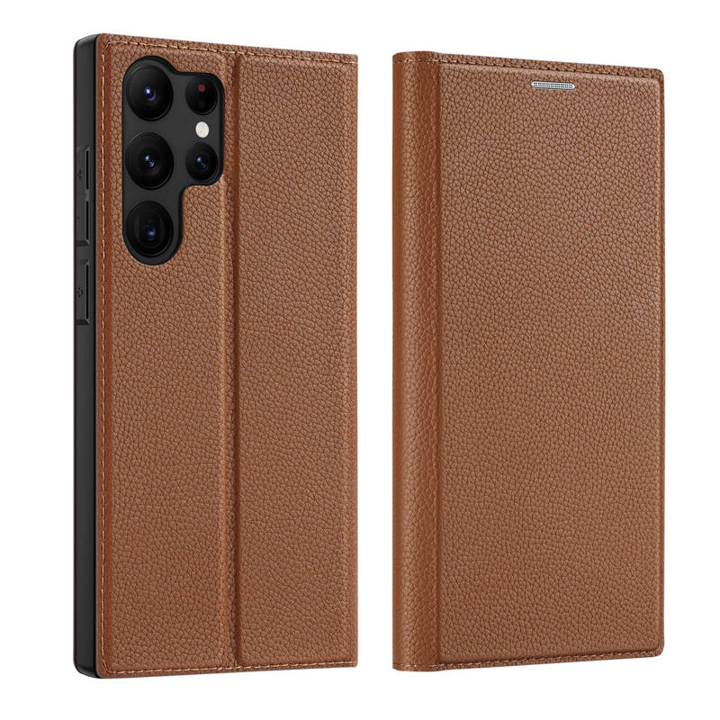 Dux Ducis Skin X2 Book Cover (Samsung Galaxy S23 Ultra) brown