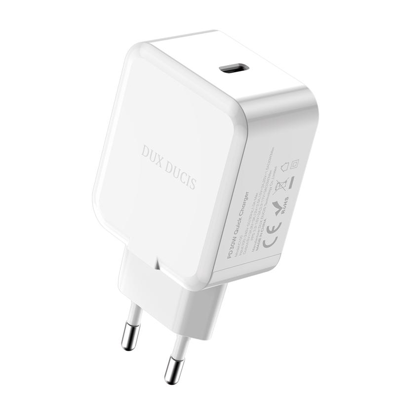 Dux Ducis C110 30W Wall Charger Type-C PD QC (white)