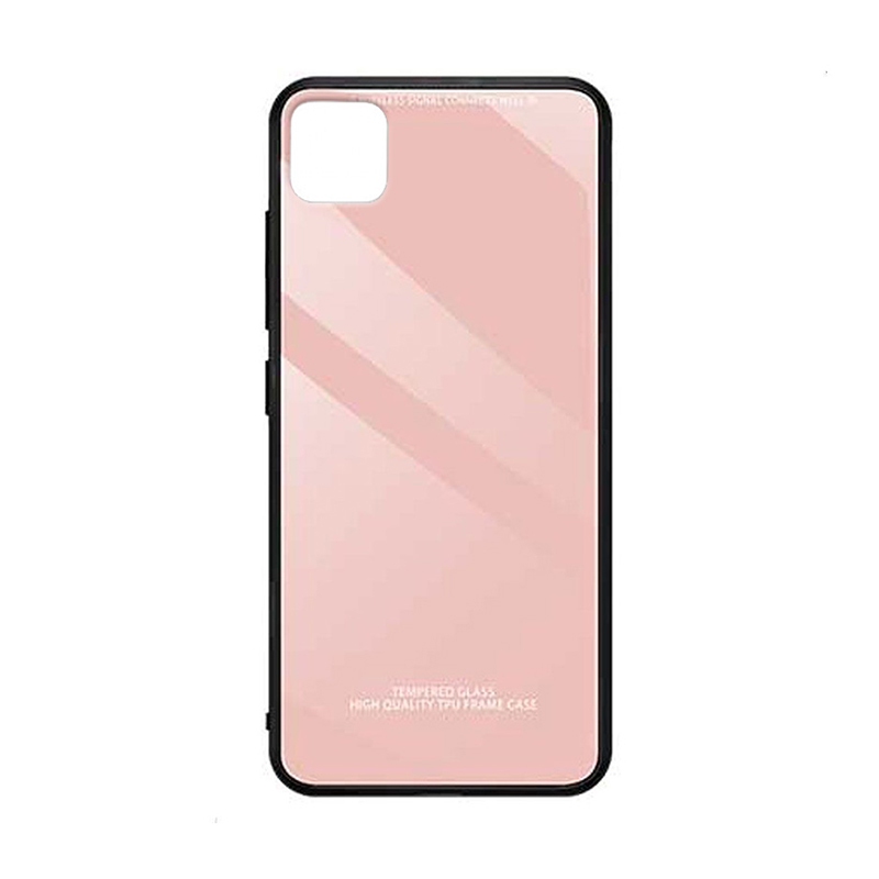 Tempered Glass Case Back Cover (Huawei Y5p) pink