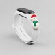 Christmas Strap Λουράκι Σιλικόνης (Xiaomi Mi Band 5 / 6) white-snowman 1