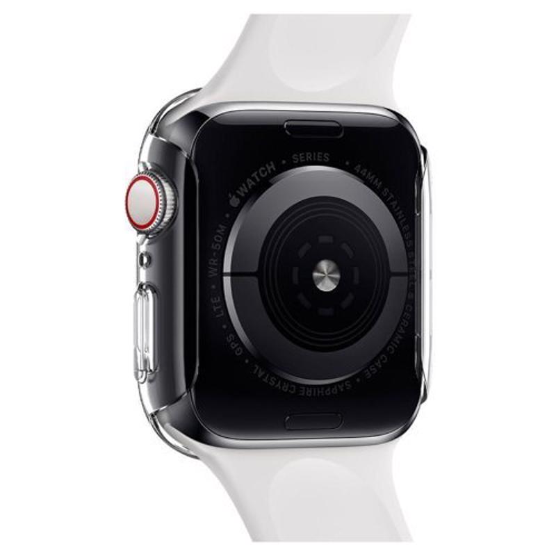 Spigen® Thin Fit™ CC Bezel Case (Apple Watch 4 / 5 / 6 / SE) (44mm) crystal clear