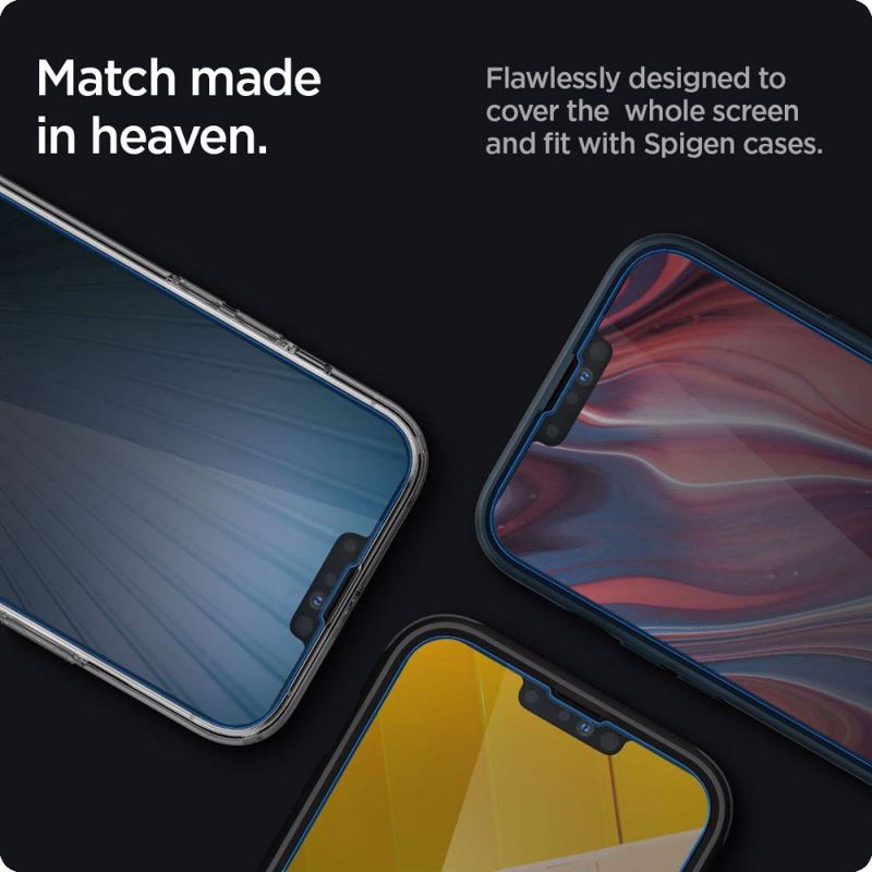 Spigen® GLAS.tR™ Privacy Tempered Glass (iPhone 14 / 13 / 13 Pro)