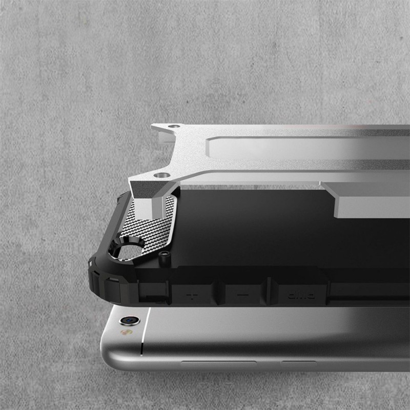 Hybrid Armor Case Rugged Cover (Xiaomi Redmi Note 10 Pro) silver