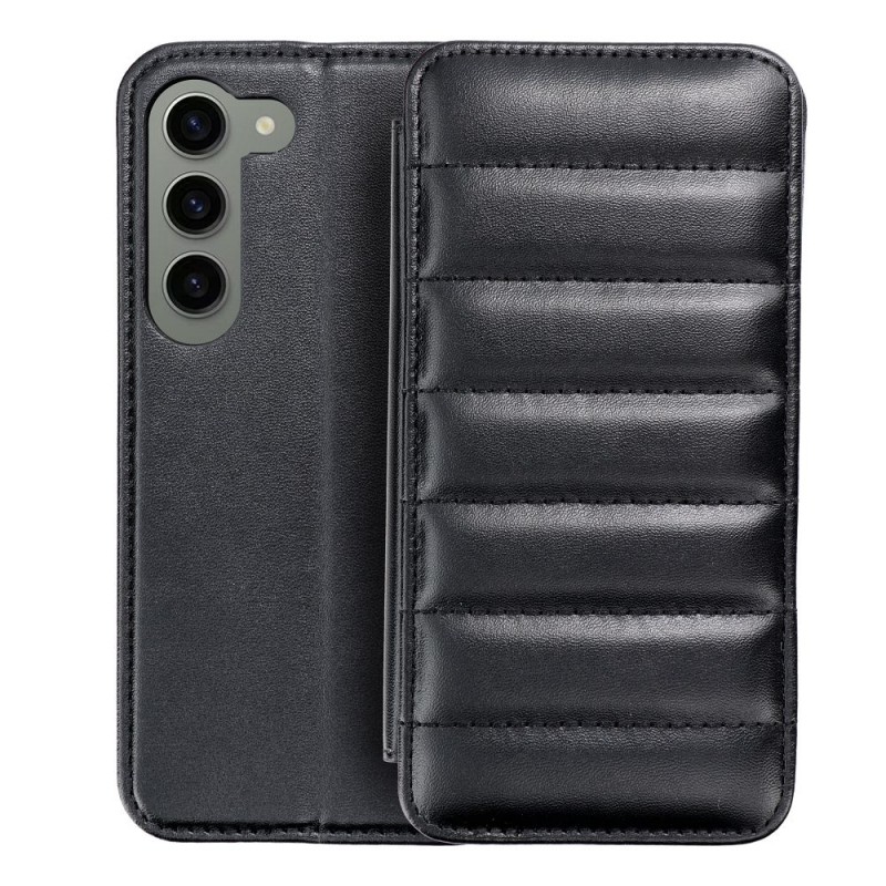 Puffer Book Leather Case (Samsung Galaxy S23 Plus) black