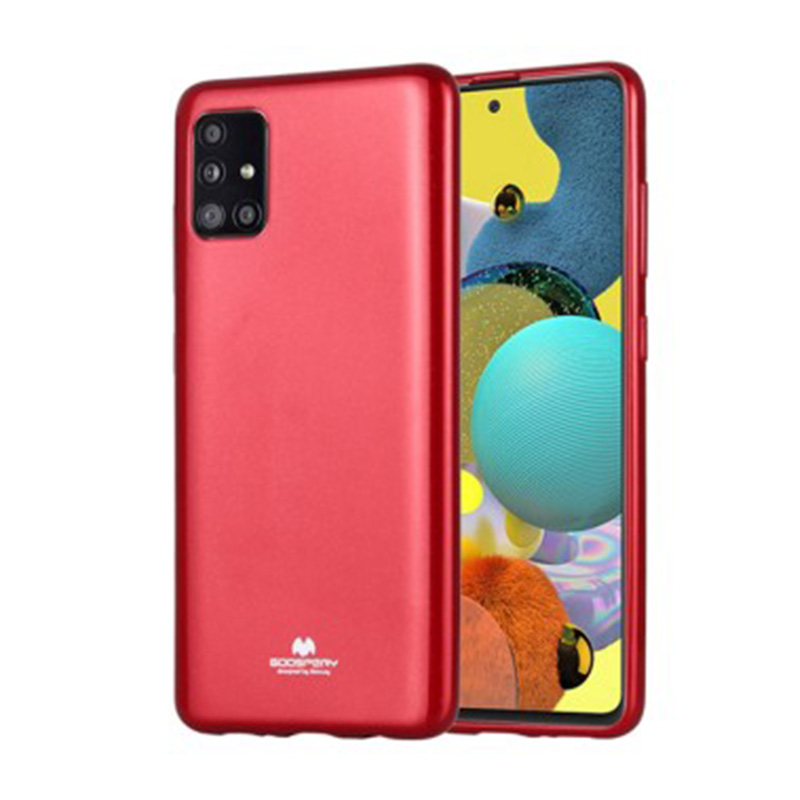 Goospery Jelly Case Back Cover (Samsung Galaxy A41) red