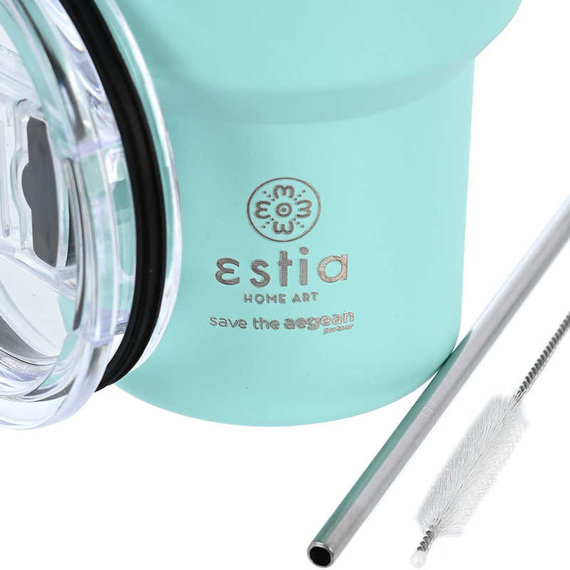 Estia Coffee Mug Lite 400ml Save Τhe Aegean (Bermuda Green)