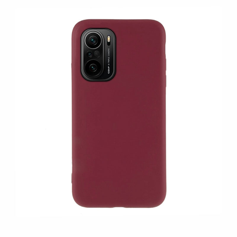 Soft Matt Case Back Cover (Xiaomi Poco F3 / Mi 11i) burgundy