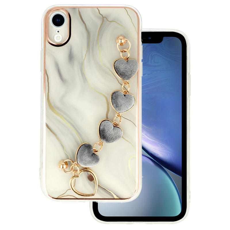 Lux Chain Series Back Cover Case (iPhone XR) design 1 white