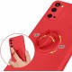 Finger Grip Case Back Cover (iPhone 12 Pro Max) red