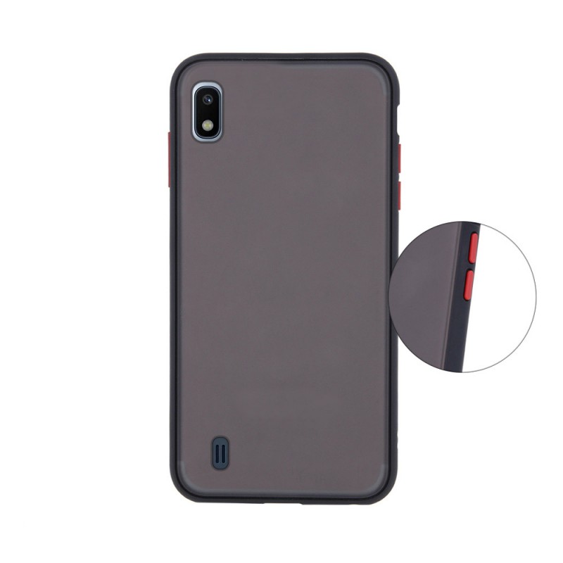 Colored Buttons Case Back Cover (Samsung Galaxy A10) black