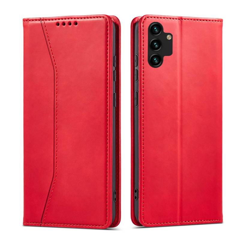 Magnet Fancy Wallet Case (Samsung Galaxy A13 5G / A04S) red