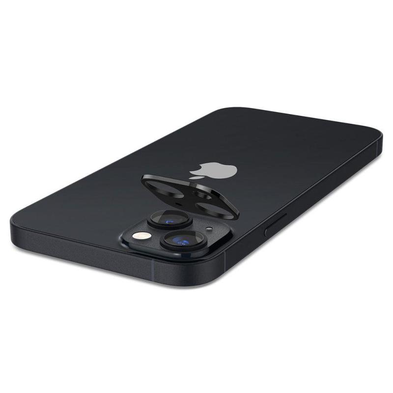 Spigen® GLAS.tR™ (x2Pack) Optik Camera Lens (iPhone 14 / 14 Plus) black