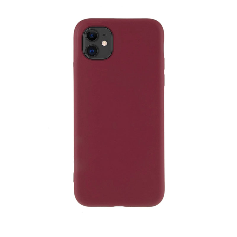 Soft Matt Case Back Cover (iPhone 11) burgundy