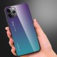 Tempered Glass Case Back Cover (iPhone 11 Pro Max) blue-purple