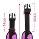 Running Belt + Βottle Ηolder with Headphone Cutout (pink)