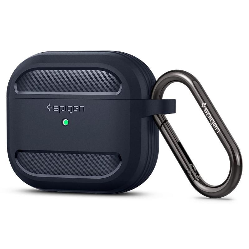 Spigen® Rugged Armor™ Hook Case (Apple AirPods 3) charcoal grey