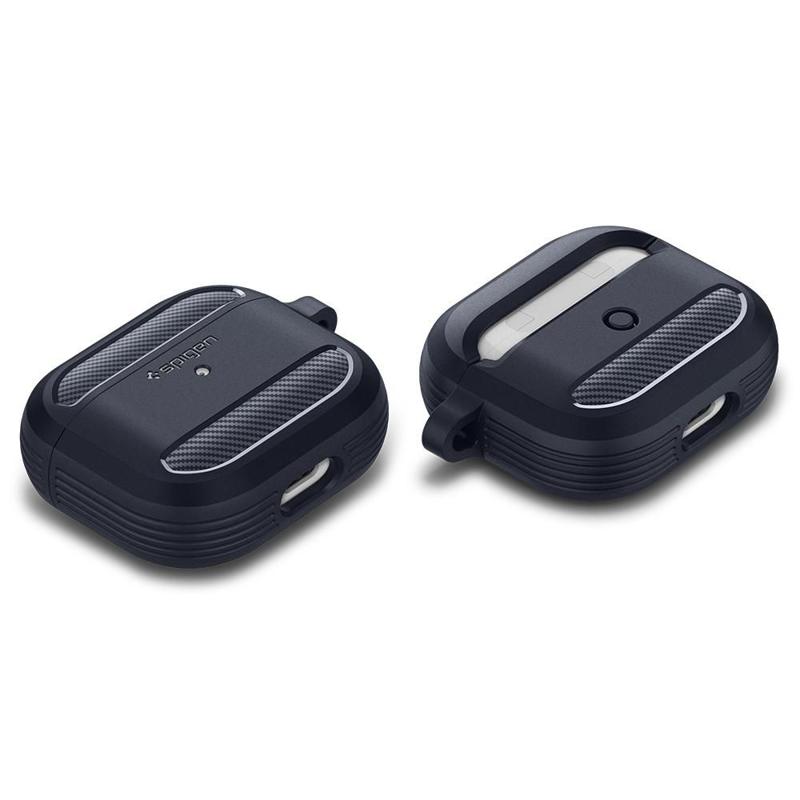 Spigen® Rugged Armor™ Hook Case (Apple AirPods 3) charcoal grey