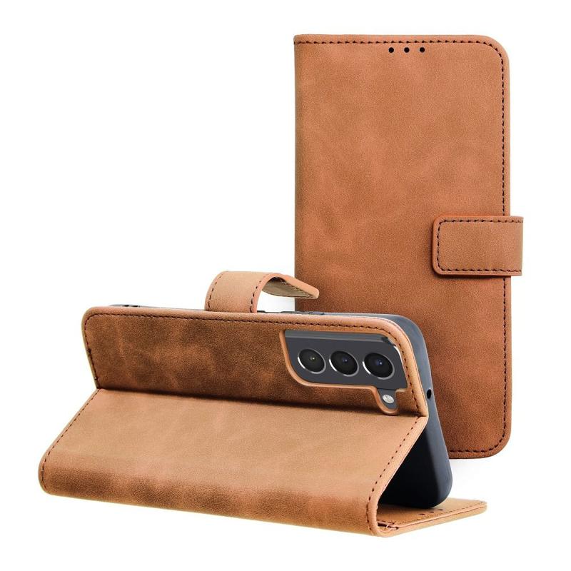 Forcell Tender Book Cover Case (Samsung Galaxy S22) brown