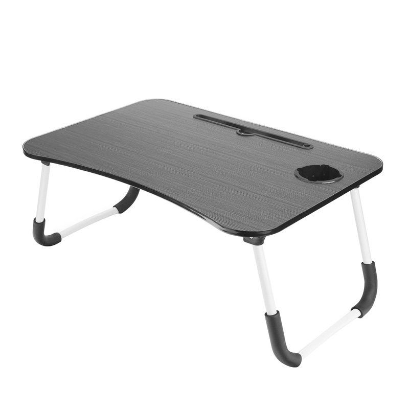Πτυσσόμενο Τραπεζάκι Laptop Table με Ποτηροθήκη FD-6 (black)