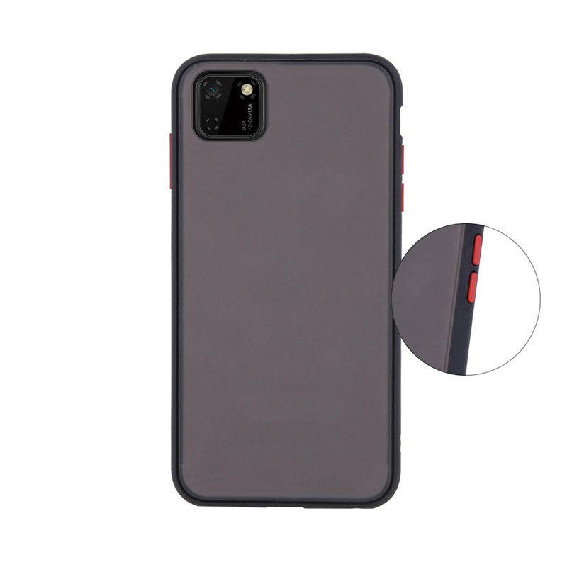 Colored Buttons Case Back Cover (Huawei Y5p) black
