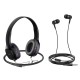 Ακουστικό Headphones Hoco Enlighten W24 + Handsfree (purple)