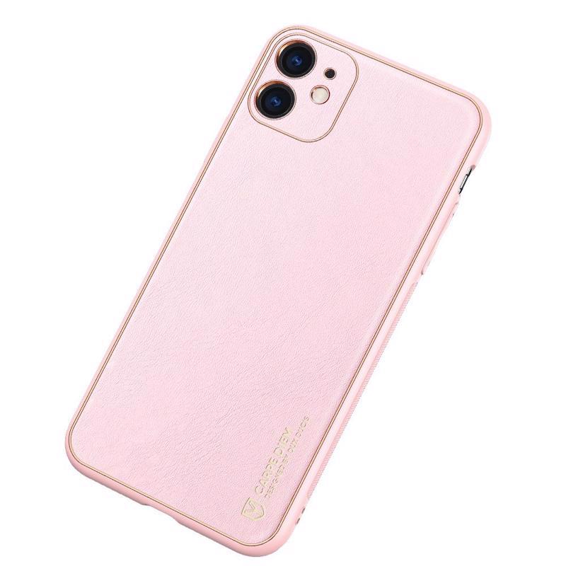 DUX DUCIS Yolo Elegant Leather Back Cover (iPhone 11) pink