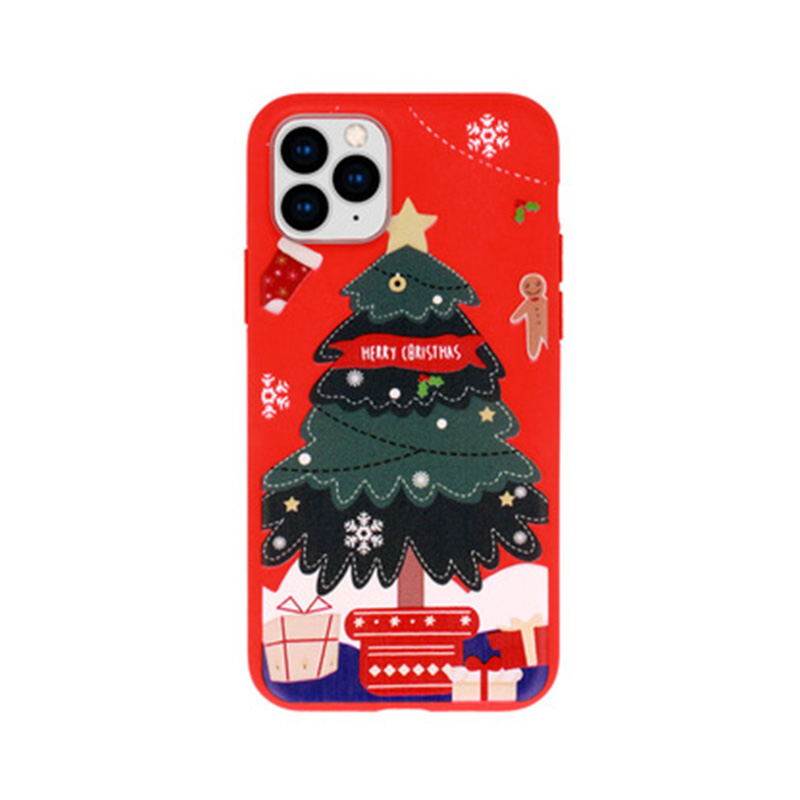 Christmas Back Cover Case (iPhone 12 Pro Max) design 6 red