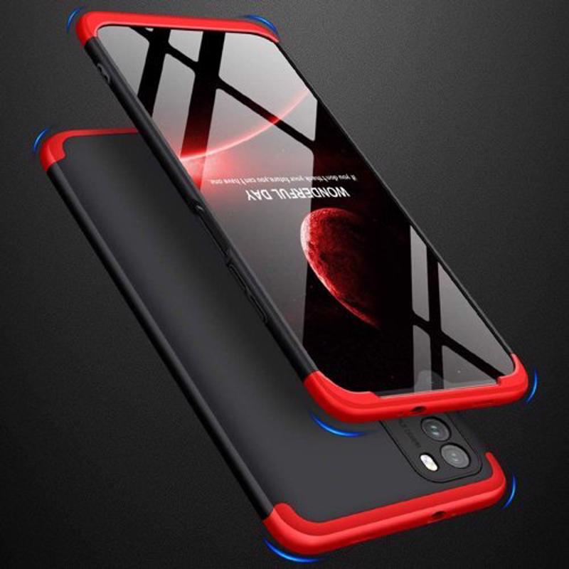 GKK 360 Full Body Cover (Xiaomi Poco M3 / Redmi 9T) black-red