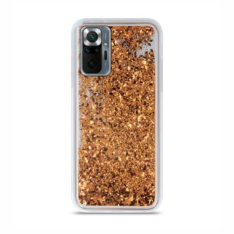 Liquid Crystal Glitter Armor Back Cover (Xiaomi Redmi Note 10 Pro) gold