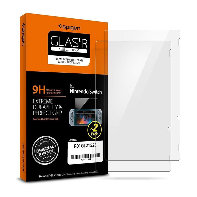 Spigen® GLAS.tR™ (x2Pack) Slim Tempered Glass (Nintendo Switch)