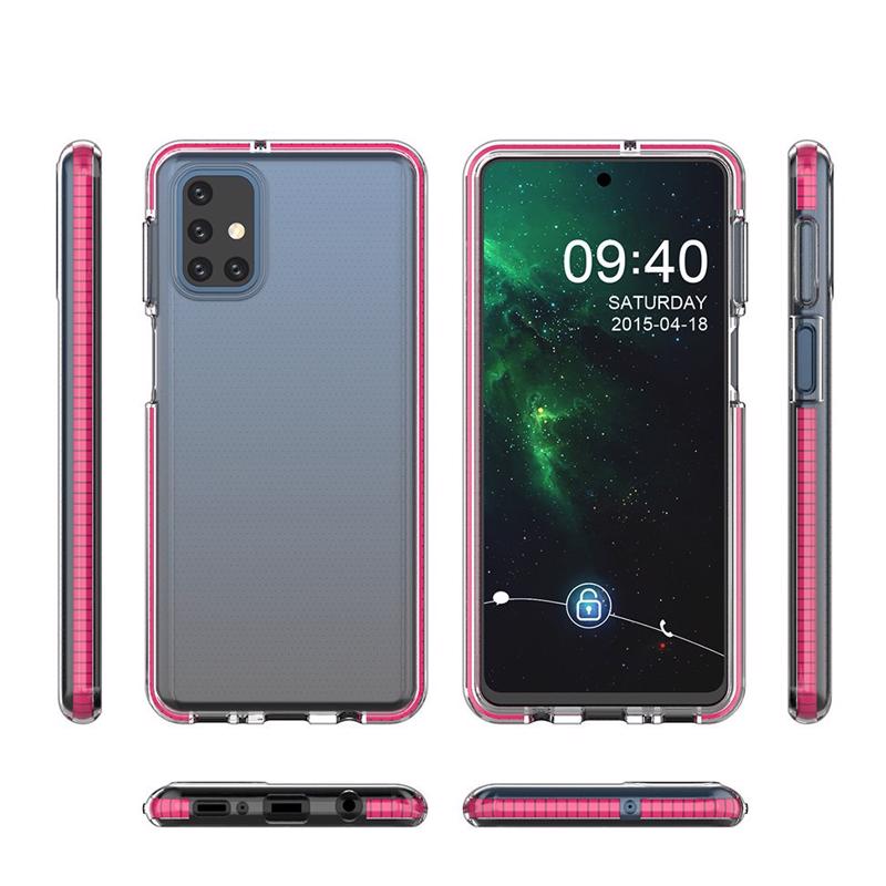 Spring Gel Case Back Cover (Samsung Galaxy M51) light pink