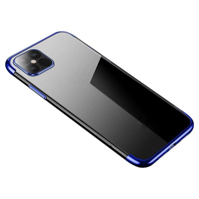 Clear Electroplating Case Back Cover (iPhone 13 Pro Max) blue