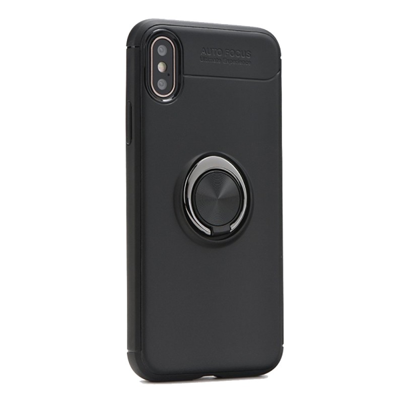 Armor Ring Silicone Case (Samsung Galaxy A40) black Armor Ring Silicone Case (Samsung Galaxy A40) black