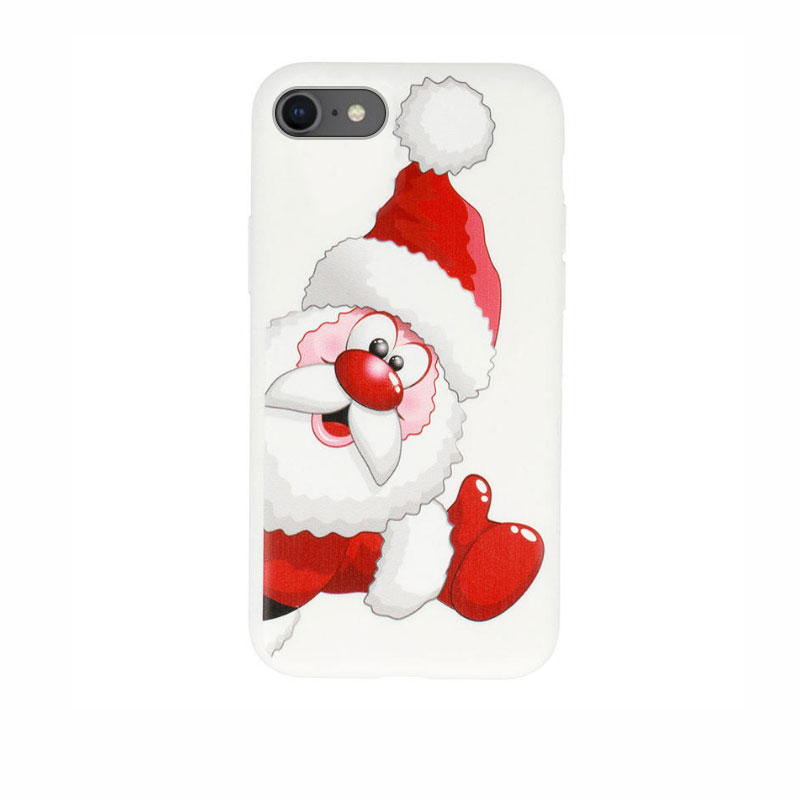 Christmas Back Cover Case (iPhone SE 2 / 8 / 7) design 4 white